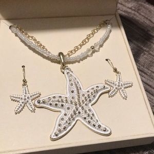 Kim Rodgers starfish earrings and necklace
